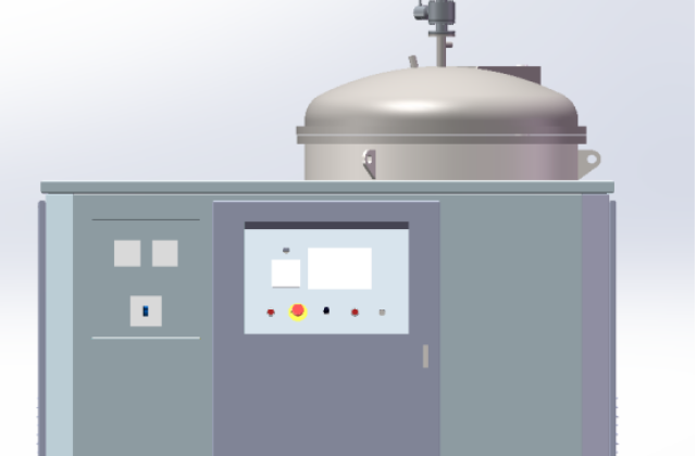 The laboratory graphitization furnace can heat up to 3000℃. All components are integrated into a small frame.